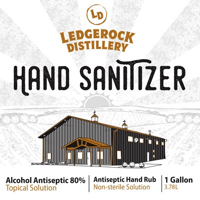 1 Gallon Front Label (Hand Sanitizer 1 Gallon (3780 mL) Front Label Ld 2020)